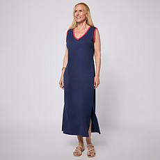 G by Giuliana Cotton Spandex Midi Dress