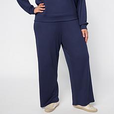 G by Giuliana Diamond Knit Wide Leg Crop Pant