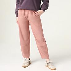 G by Giuliana Knit Suede Barrel Leg Pant