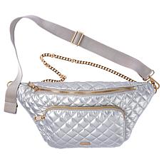 G by Giuliana Quilted Nylon Crossbody with Chain