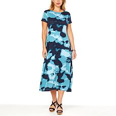 G by Giuliana Short-Sleeve Maxi Dress
