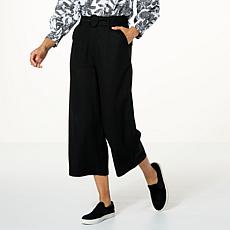 G by Giuliana Sugar Washed High Rise Wide Leg Crop Pant
