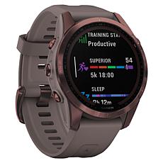 Garmin fenix 7S Sapphire Solar Multisport GPS Watch with Gray Band