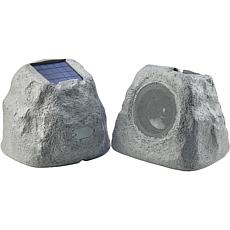 Gemini Sound GHRK-500LTMS-PR Portable Solar Bluetooth Rock Speakers