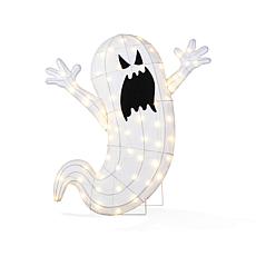 Glitzhome 35.5"H Lighted Halloween Ghosts Outdoor Décor 