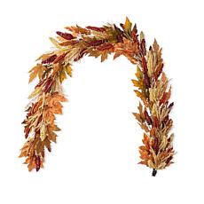 Glitzhome 72"L Fall Multi-Colored Sorghum Garland