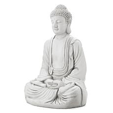 Glitzhome Oversized MGO Meditating Buddha Statue 29.5" H