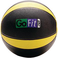 GoFit GF-MB10 Medicine Ball (10 lbs; Black and Yellow)