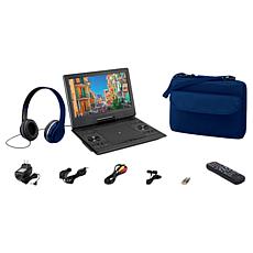 GPX 12" Portable Bluetooth DVD Player w/Carry Bag, Headphones & Remote