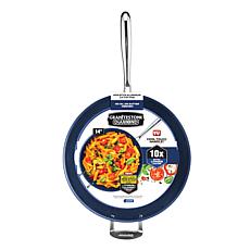 Granitestone Blue 14" Nonstick Family Pan w/ Helper & Stay Cool Handle