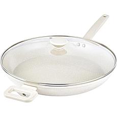 Granitestone Desert Beige 14'' Nonstick Fry Pan with Lid