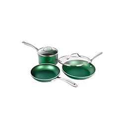 GraniteStone Emerald Nonstick Pots and Pans Cookware Set - 5 Piece