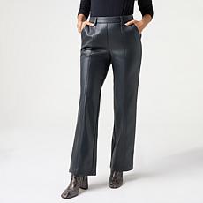Grey by JSG Faux Leather Flare Pant