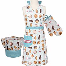 Handstand Kitchen Milk and Cookies Deluxe Child Apron Set