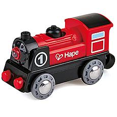Hape Battery-Powered Wooden Railway Train with Light