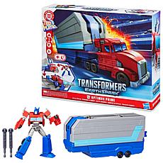Hasbro Transformers EarthSpark Optimus Prime Battle Trailer Playset