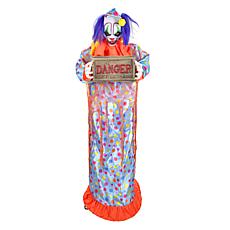 Haunted Hill Farm 5.5-Ft. Standing Jump Scared Clown Animatronic