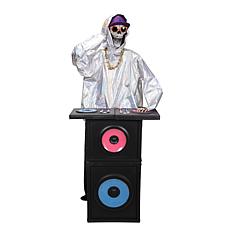 Haunted Hill Farm 5.6-Ft. DJ Skeleton Animatronic