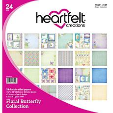 Heartfelt Creations Floral Butterfly Paper Collection