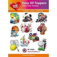 Hearty Crafts Easy 3D Toppers - Sports & Hobby 1