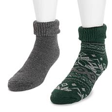 Heat Retainers by MUK LUKS Men's Short Heat Retainer - 2 Pair