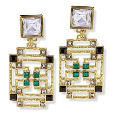 Heidi Daus "A-Mazing" Crystal Drop Earrings