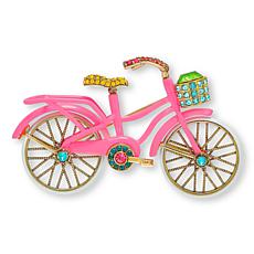 Heidi Daus Beach Cruiser Crystal and Enamel Bicycle Pin