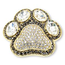 Heidi Daus Grande Paw Print Crystal Pin/Pendant
