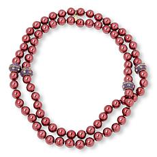 Heidi Daus Ladies Choice II Simulated Pearl Bead Necklace