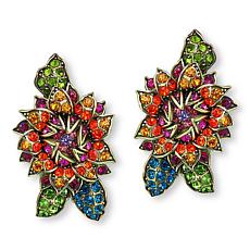 Heidi Daus Late Bloomer Multicolor Floral-Inspired Stud Earrings