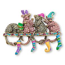 Heidi Daus The Night Before Christmas Crystal and Enamel Pin