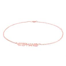 Heights Jewelers Personalized Plated Sterling Silver Ankle Bracelet