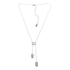 Herkimer Mines "Diamond" Quartz Double Drop Chain Necklace