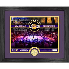 Highland Mint Limited Edition NBA Los Angeles Lakers Court Photo Mint 