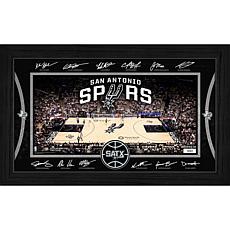 Highland Mint San Antonio Spurs Signature Court 12" x 20" Framed Print