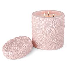 Homeworx by Slatkin + Co. Flower Ceramic Candle