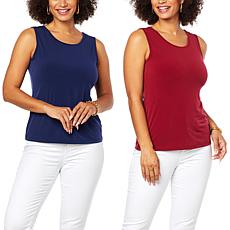 IMAN Global Chic 2-pack Jersey Knit Tank Set