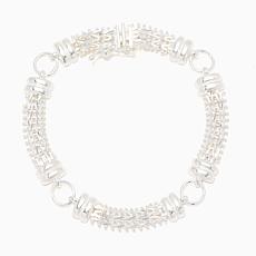 Imperial Silver Sterling Silver Circle Link Bracelet