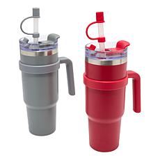 Improvements 2-pack 40 oz. Insulated Tumblers with Removable Handles