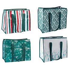 Improvements 4-pack Super Shopper Holiday Totes