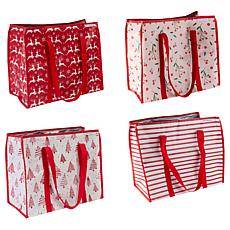 Improvements 4-pack Super Shopper Holiday Totes