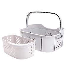 Improvements Collapsible Laundry Basket w/Removable Small Item Insert