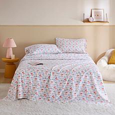 Intelligent Design 100% Cotton Flannel 4-piece Sheet Set Queen