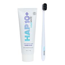 IntelliWHiTE HAP 10+ Super Paste + Charcoal Plush Toothbrush