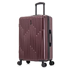 InUSA Drip Lightweight Hardside 24" Checked Bag Spinner Suitcase