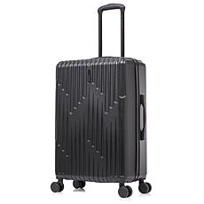 InUSA Drip Lightweight Hardside 24" Checked Bag Spinner Suitcase