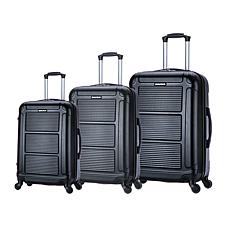 InUSA Pilot Lightweight Hardside Spinner 3-Piece Luggage Set