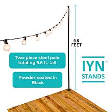 IYN Light Pole Stand with Mounting Plate