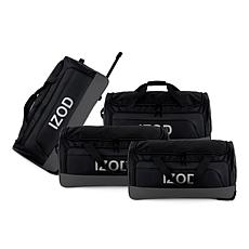 IZOD Katy 4pc Travel Duffel
Luggage Set w/Wheels & Telescopic Handle