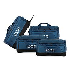 IZOD Katy 4pc Travel Duffel
Luggage Set w/Wheels & Telescopic Handle